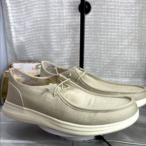 (W9) George Men's Memory Foam Loafers - Vey and White Size 12 New with Tags